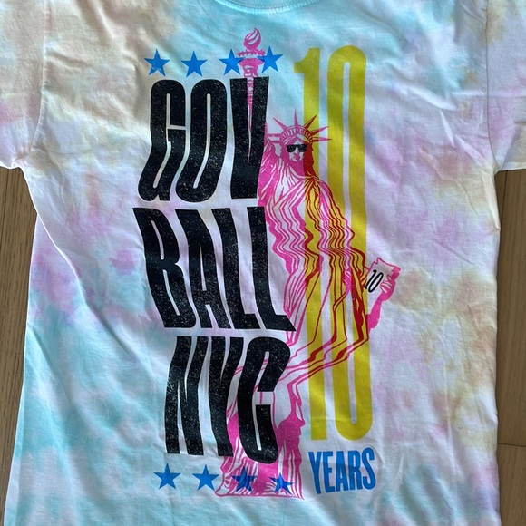 Limited Edition 10 Year Anniversary NYC Governor’s Ball Tie Dye T-Shirt - Picture 2 of 11